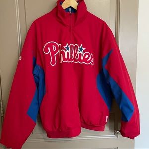 Philadelphia Phillies MLB Majestic Dugout Jacket